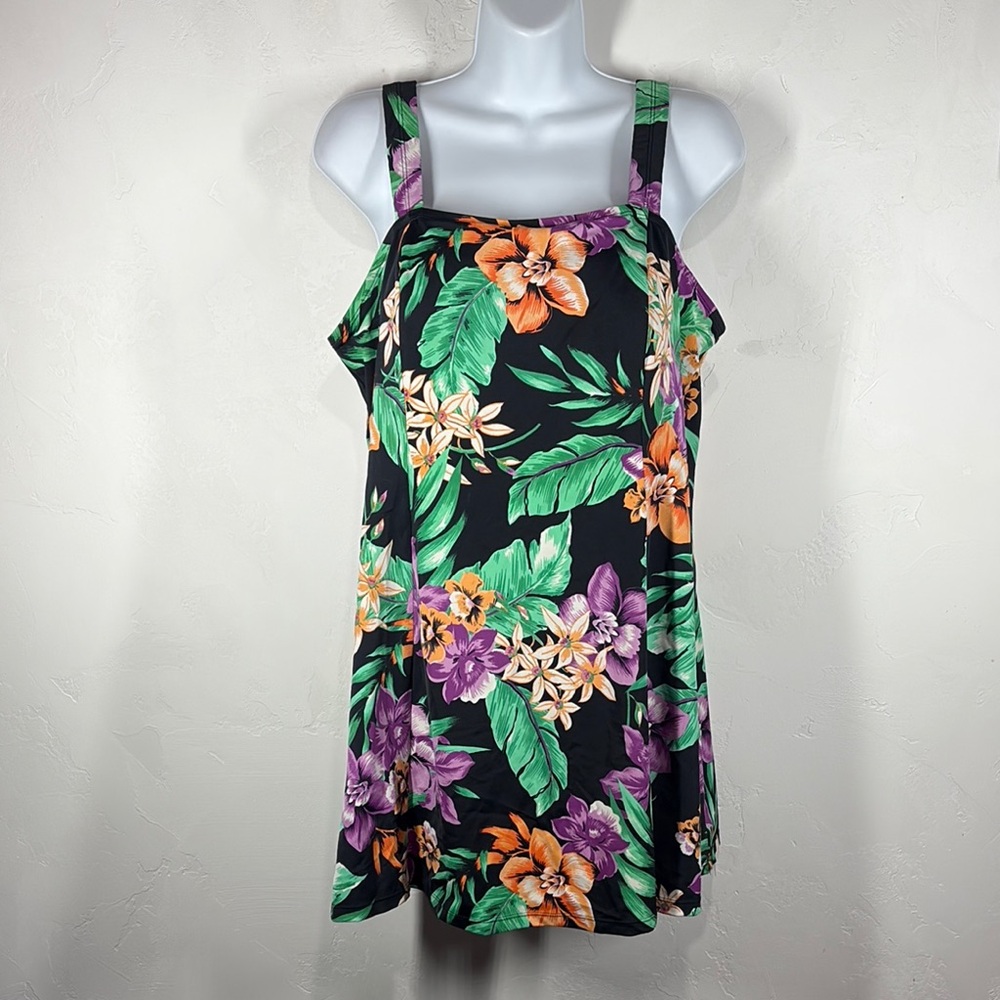 Swim 365 Floral Dress One Piece Swimsuit size 20W
